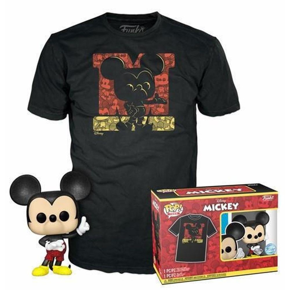 Funko Pop!  Tees (Adult): Disney - Mickey Mouse (Diamond Collection) (Special Edition) Vinyl Figure  T-Shirt (M)