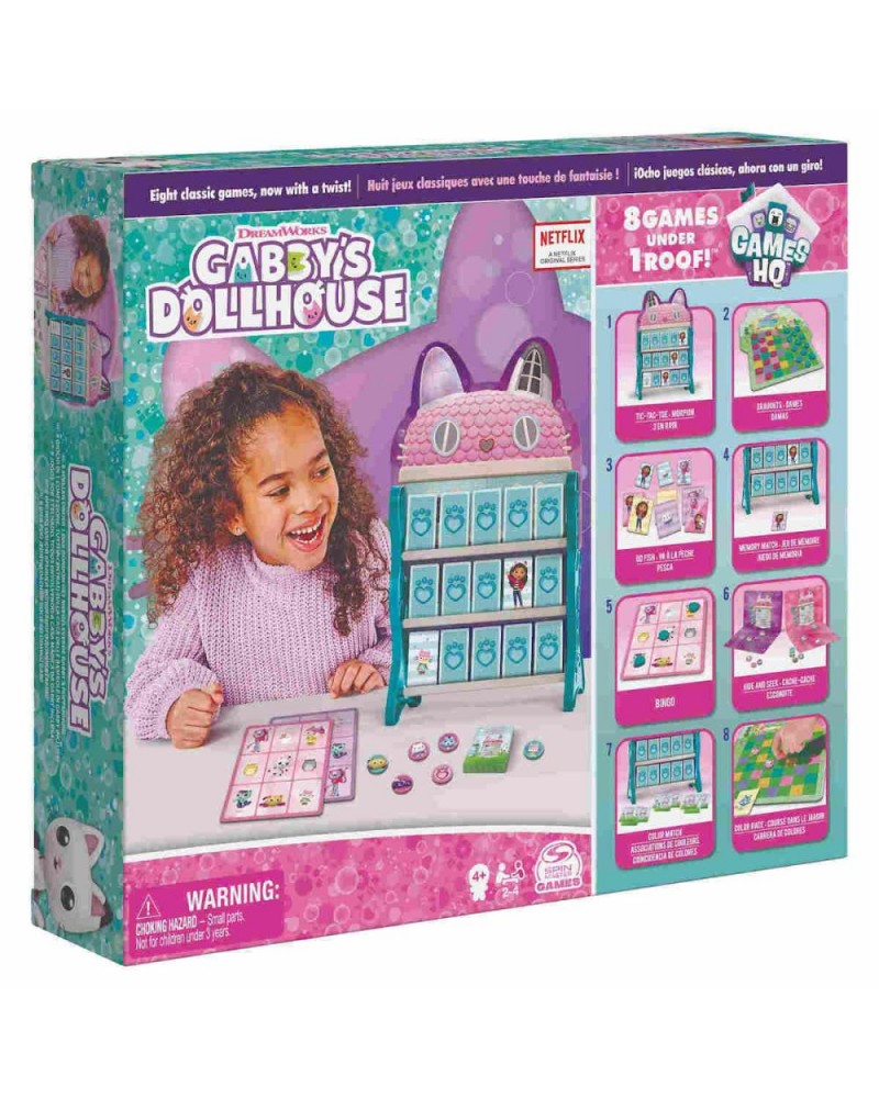 Spin Master Gabbys Dollhouse: 8 Games Under 1 Roof - Board Games (6065857)