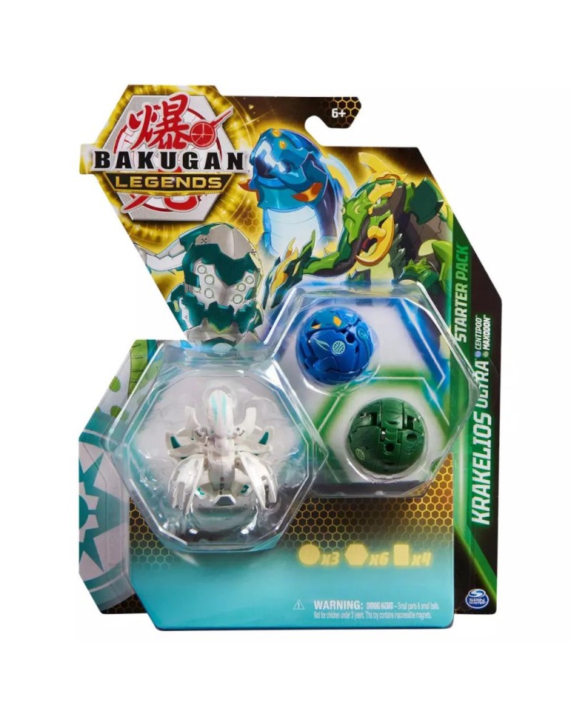 Spin Master Bakugan Legends: Krakelios Ultra - Centipod  Maxodon Starter Pack (20140289)