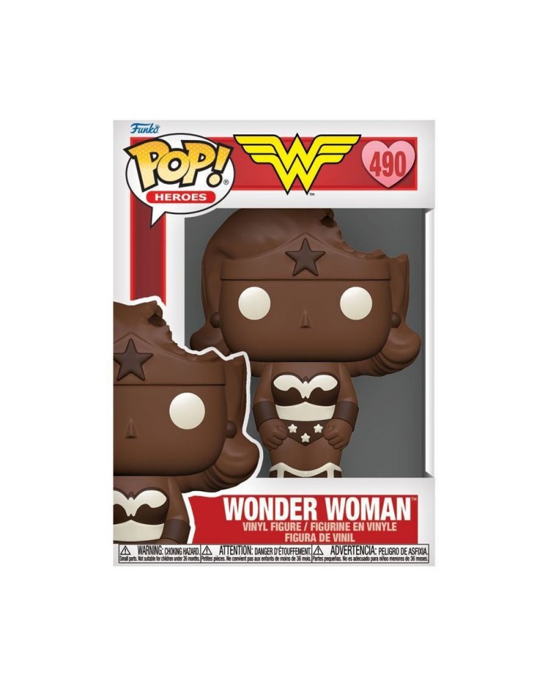 Funko Pop! Heroes DC Valentines Day 2024 - Wonder Woman (Valentine Chocolate) #490 Vinyl Figure