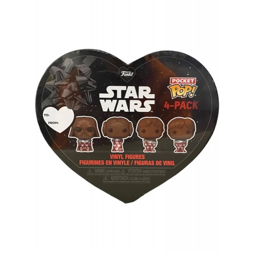 Funko Pocket Pop! 4-Pack: Disney Star Wars - Chocolate Valentines Box Vinyl Figures