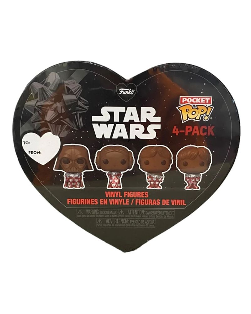Funko Pocket Pop! 4-Pack: Disney Star Wars - Chocolate Valentines Box Vinyl Figures