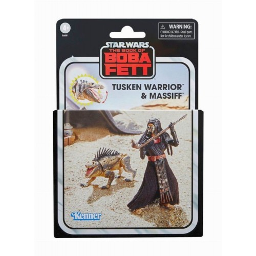Hasbro Fans Disney Star Wars The Book of Boba Fett: The Vintage Collection - Tusken Warrior  Massiff Action Figures (10cm) (F6991)