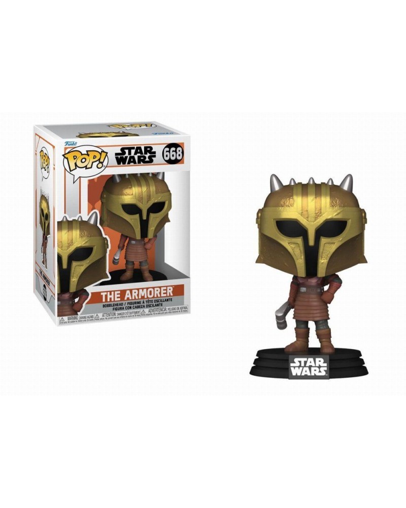 Funko Pop! Disney Star Wars: The Mandalorian - The Amorer #668 Bobble-Head Vinyl Figure