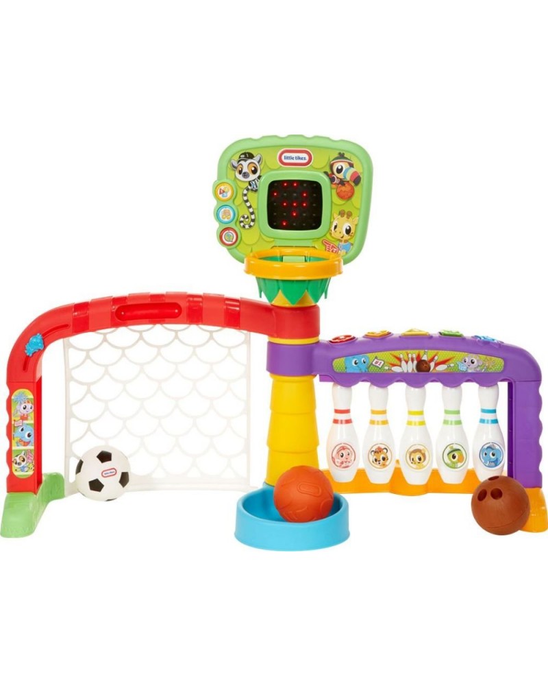 Little Tikes: Learn  Play - 3-in-1 Sports Zone (Basketball / Soccer / Bowling) (643224P1E4C)