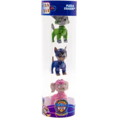 P.M.I. Paw Patrol: The Mighty Movie - Puzzle Eraser 3 Pack Figures (5cm) (Random) (PAWM1225)