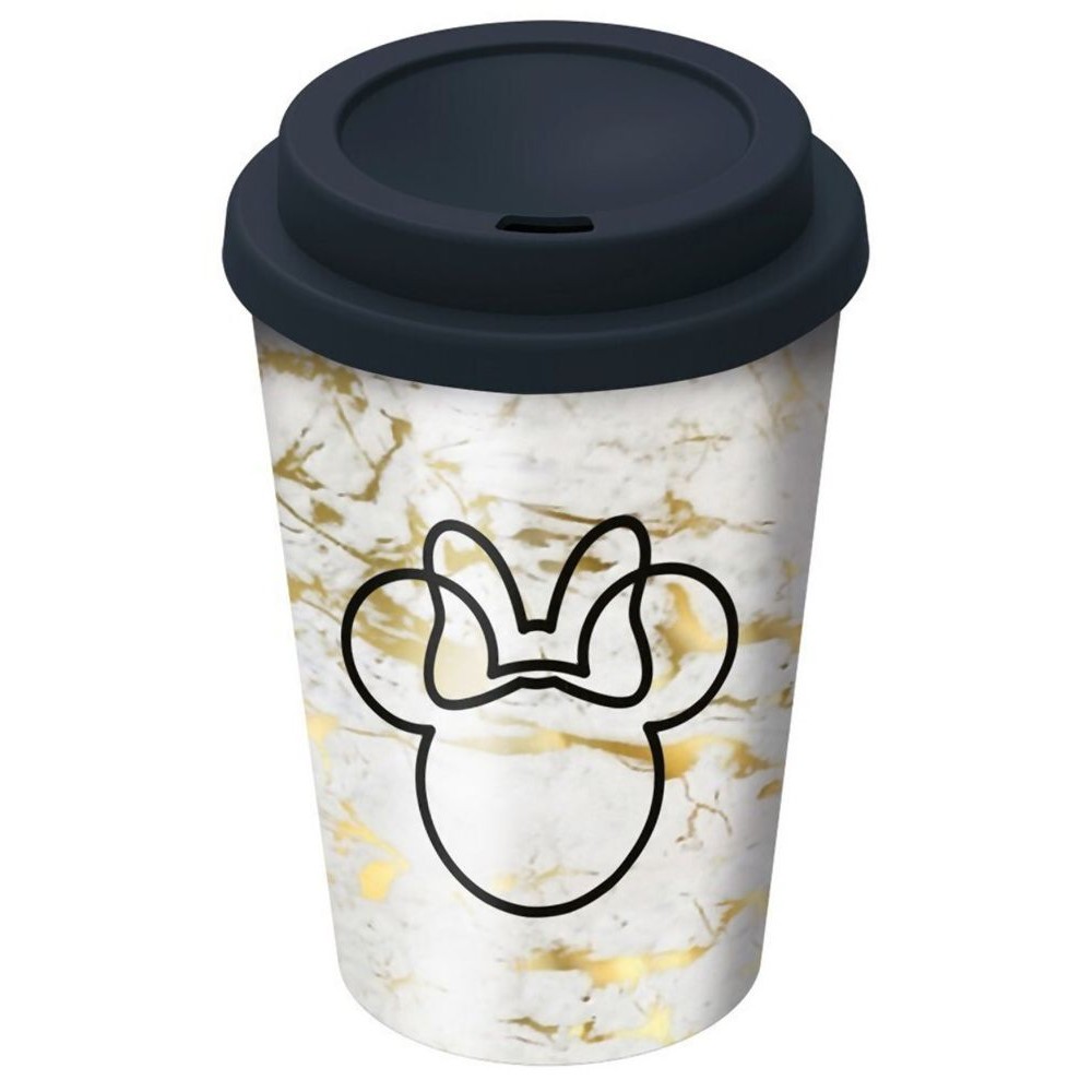 Stor Disney: Minnie Mouse Small Plastic Double-Walled Coffee Tumbler (390ml) (01048)