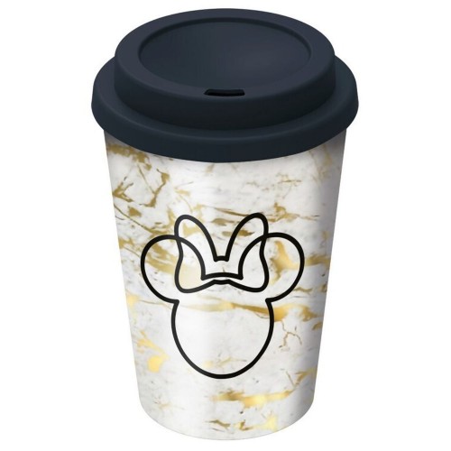 Stor Disney: Minnie Mouse Small Plastic Double-Walled Coffee Tumbler (390ml) (01048)
