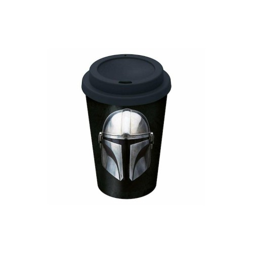 Stor Disney: Star Wars The Mandalorian Small Plastic Double-Walled Coffee Tumbler (390ml) (04868)