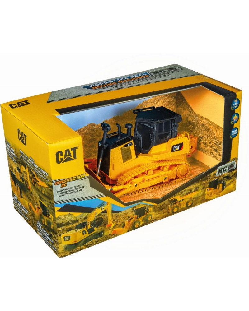 Carrera CAT R/C Car: Track Type Tractor  (B/O) - 1:35 (37023002)
