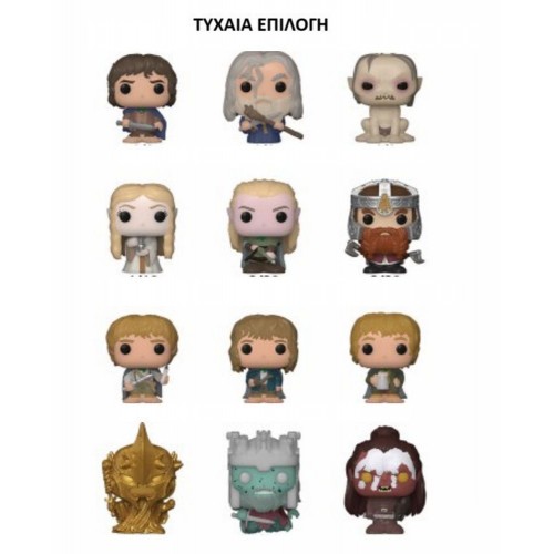 Funko Bitty Pop! Singles: The Lord of the Rings Mystery Mini Figures (32 Pcs PDQ) (Blind Bag/Random) Vinyl Figures