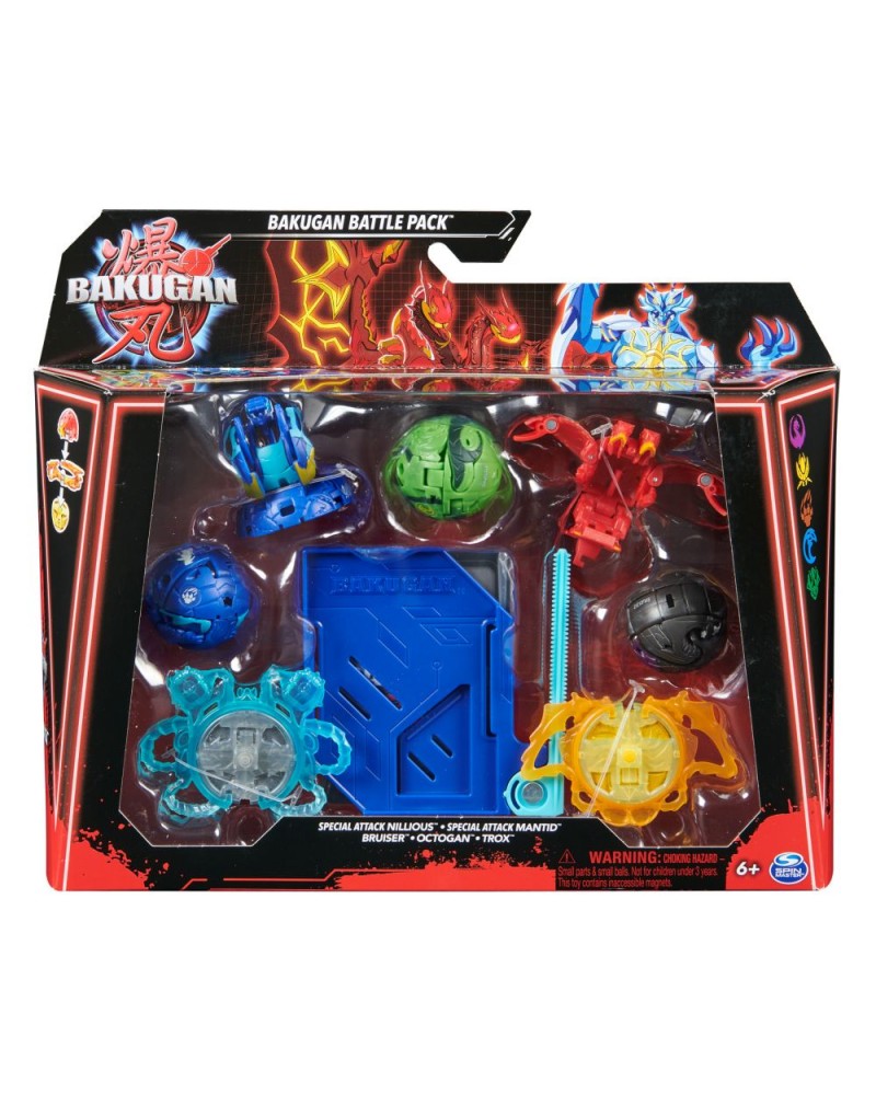 Spin Master Bakugan: Battle Pack - Special Attack Nillious/Mantid/Bruiser/Octogan/Trox (20142084)