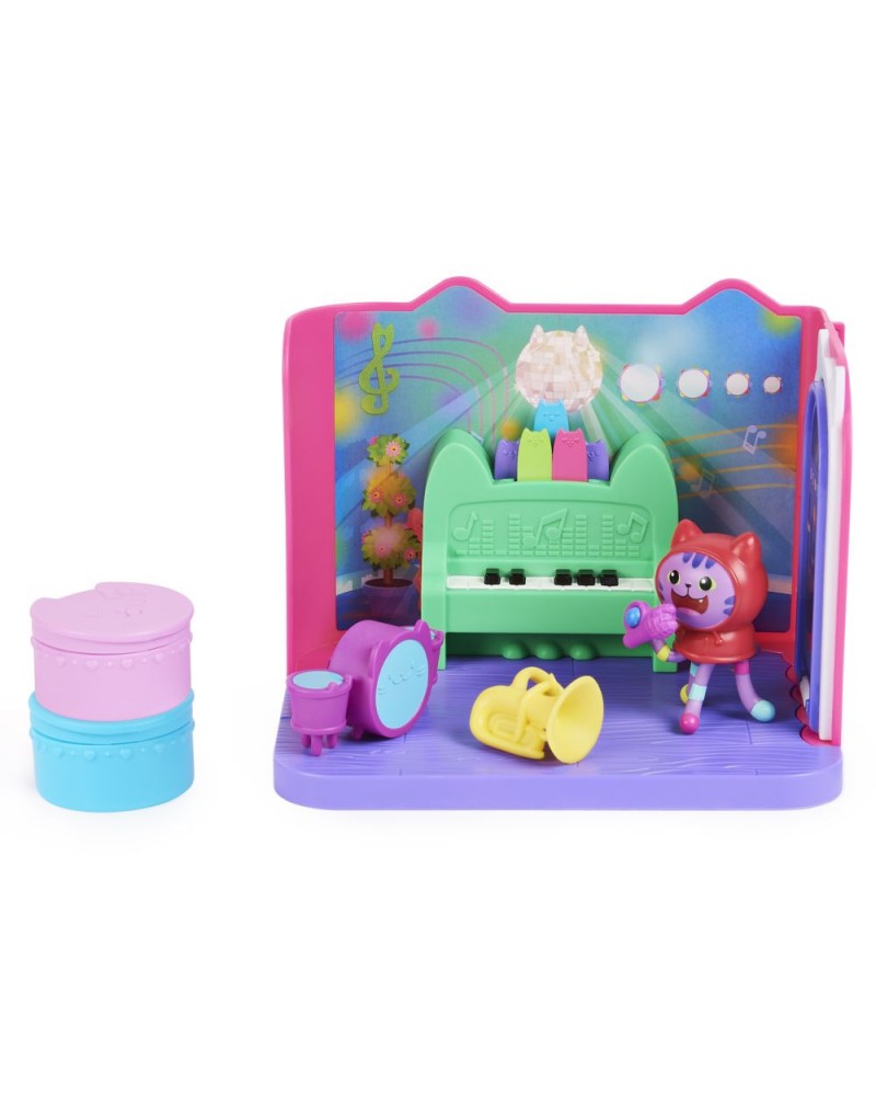 Spin Master Gabbys Dollhouse: Daniel James Catnip Groovy Music Room - Music Deluxe Room Set (6065830)