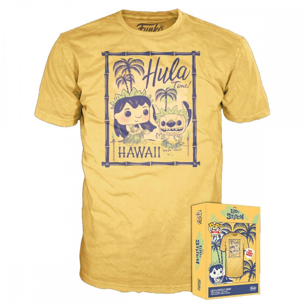 Funko Boxed Pop! Tees Disney: Lilo  Stitch - Hula T-Shirt (XL)