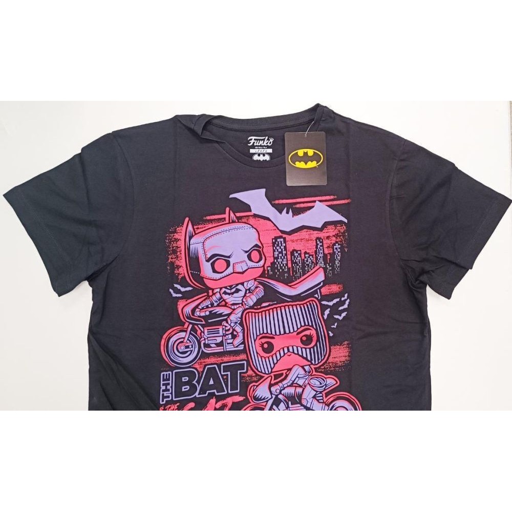 Funko Pop! Tee: Batman - The Bat  The Cat (S)