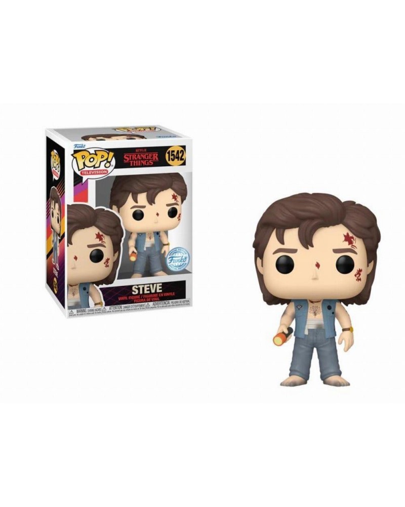 Funko Pop! Television: Stranger Things - Steve (Battledamage) (Special Edition) #1542 Vinyl Figure