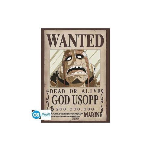 Abysse One Piece - Wanted God Usopp Poster Chibi (52x38cm) (GBYDCO232)