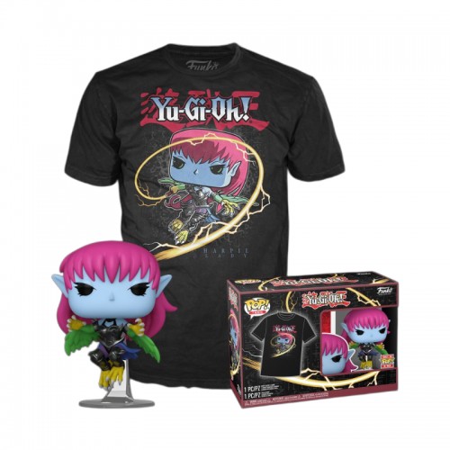 Funko Pop!  Tee (Adult): Yu-Gi-Oh! - Harpie Lady (Black) Vinyl Figure  T-Shirt (S)