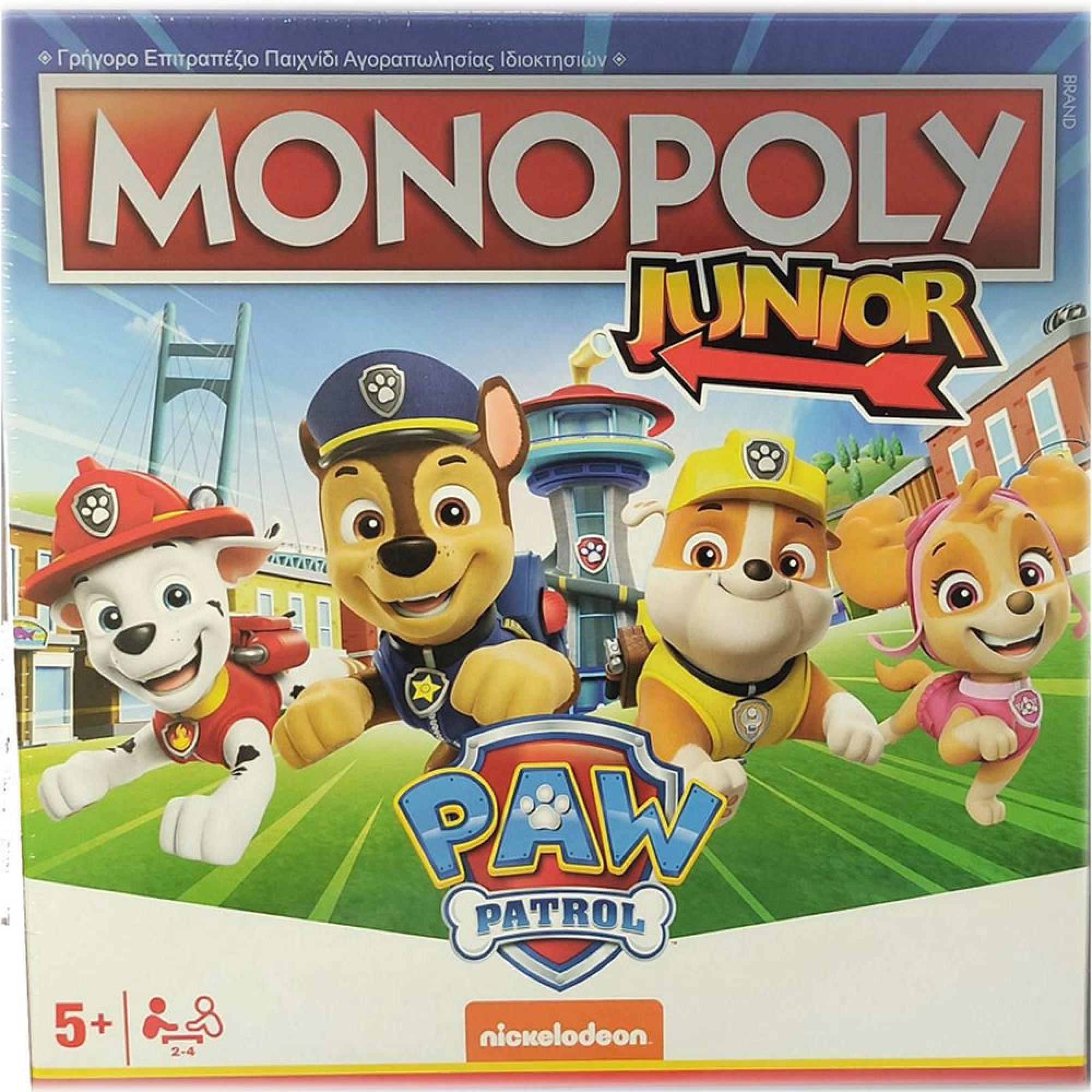 Winning Moves - MONOPOLY JUNIOR LA PAT'PATROUILLE- Gioco da tavolo - Da 5 anni - Gioco da tavolo - Versione francese
