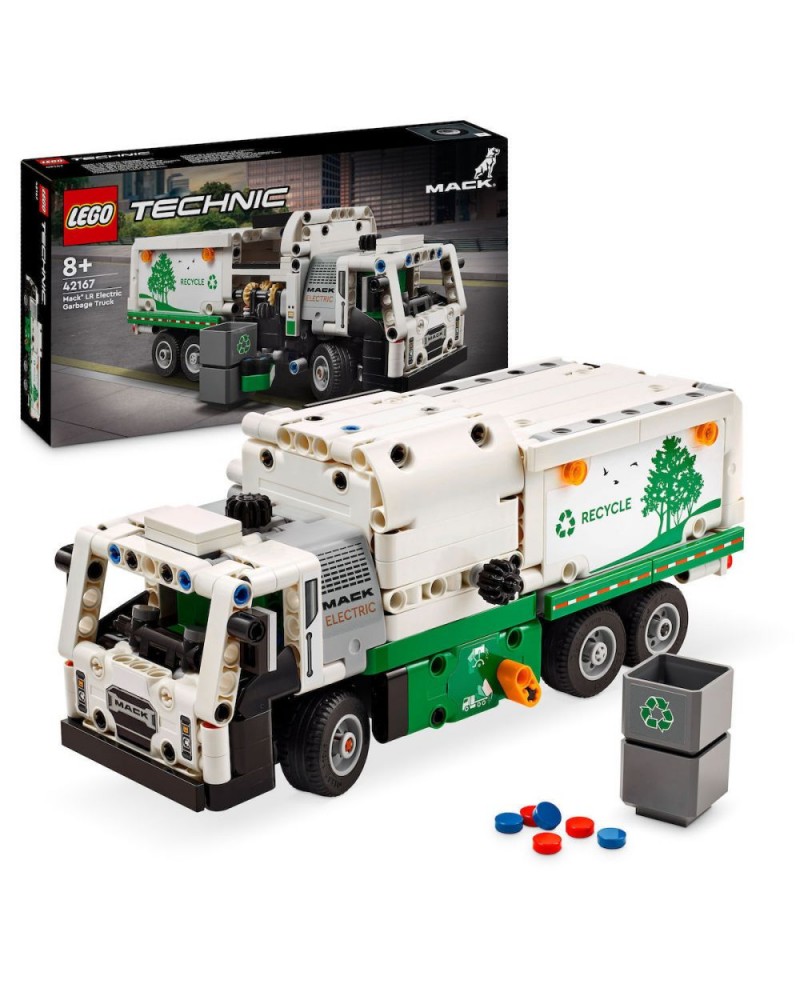 LEGO® Technic™: Mack® LR Electric Garbage Truck (42167)