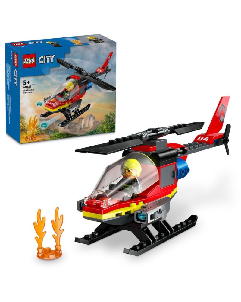 LEGO® City: Fire Rescue Helicopter Building Set (60411)