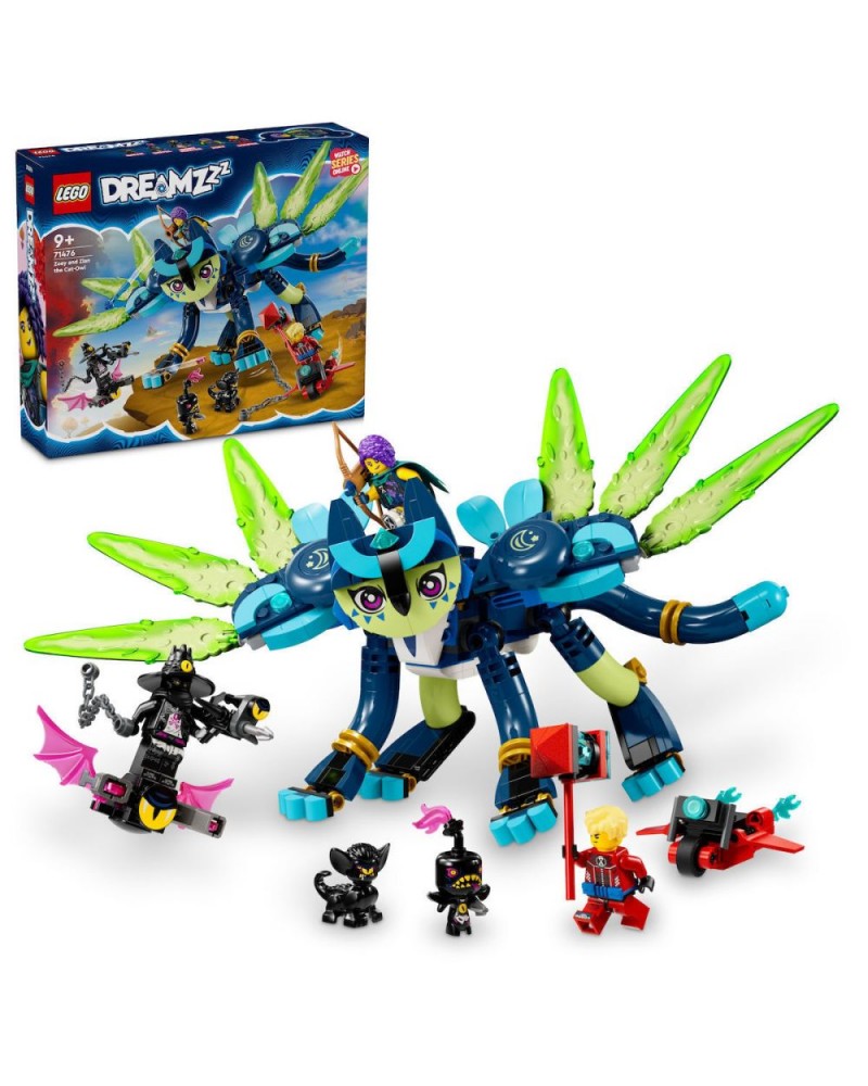 LEGO® DREAMZzz™: Zoey and Zian the Cat-Owl Toy (71476)
