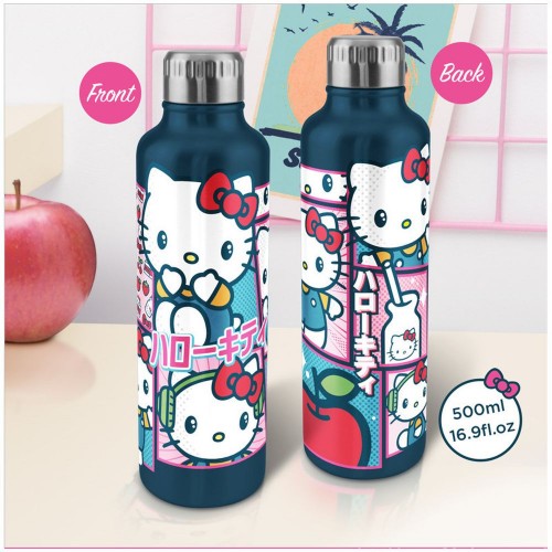 PALADONE: HELLO KITTY - METAL WATER BOTTLE (PP13290HK)
