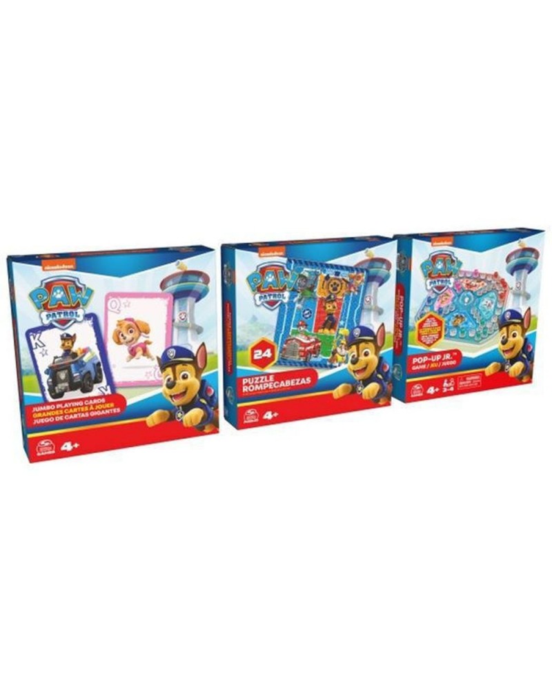 Spin Master Paw Patrol: Game Bundle - Jumbo Cards, Pop-Up Game, 24-Piece Puzzle (6066829)