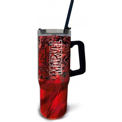 Stor: Marvel - Insulated Stainless Steel XL Rambler Mug (940ml) (75443)
