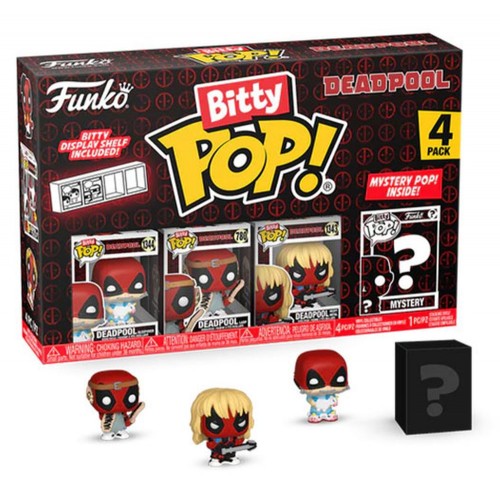 Funko Bitty Pop! 4-Pack: Deadpool - Sleepover Vinyl Figures