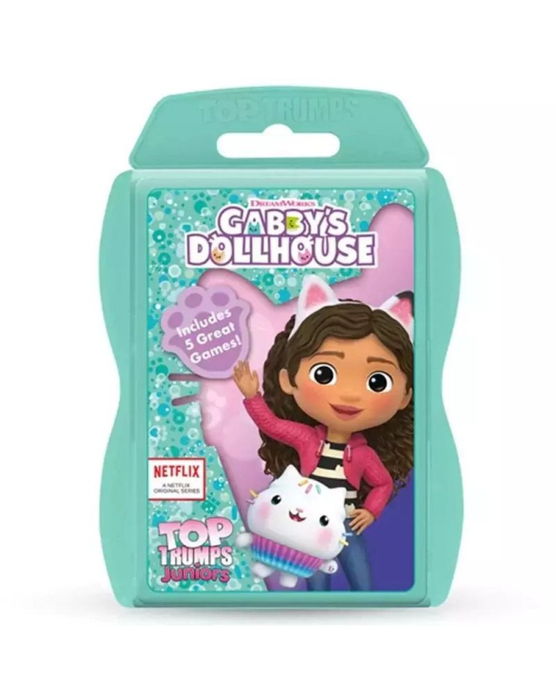 Winning Moves: Top Trumps Juniors - Gabbys Dollhouse Playing Cards (WM04165-EN1-6)