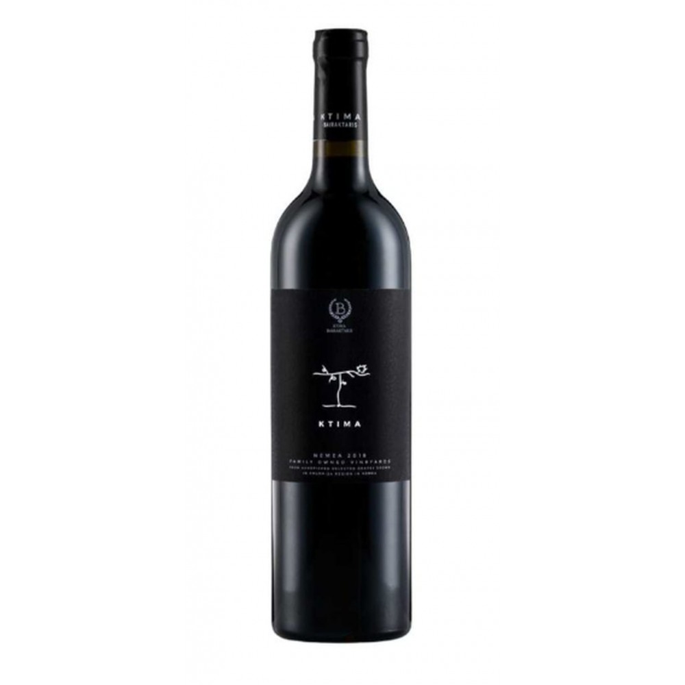 Bairaktaris - Nemea  Ktima Red - Agiorgitiko 16 Months Barrel Dry Wine P.D.O.,750 ml