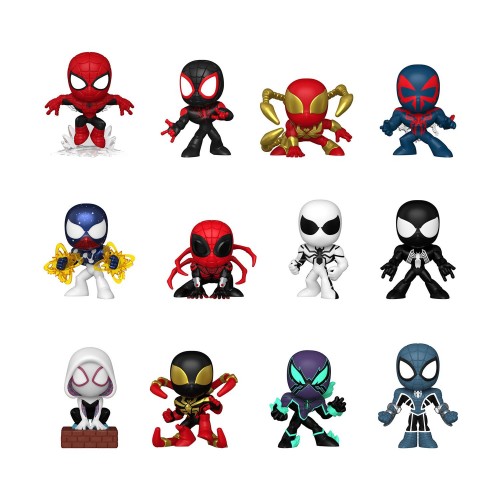 Funko Mystery Minis: Marvel - Spider-Man  (12pcs PDQ) (Blind Box/Random) Bobble-Head Vinyl Figures
