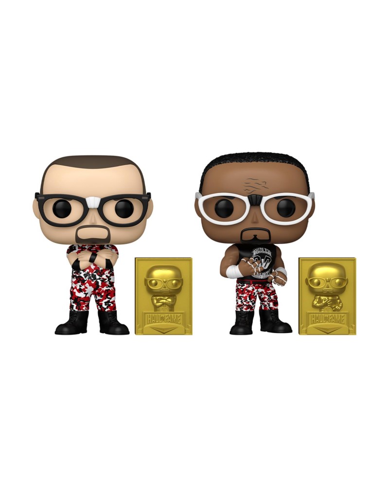 Funko Pop! 2-Pack &amp; Buddy WWE: Hall of Fame - The Dudley Boyz: Bubba Ray &amp; D-Von (Special Edition) Vinyl Figures