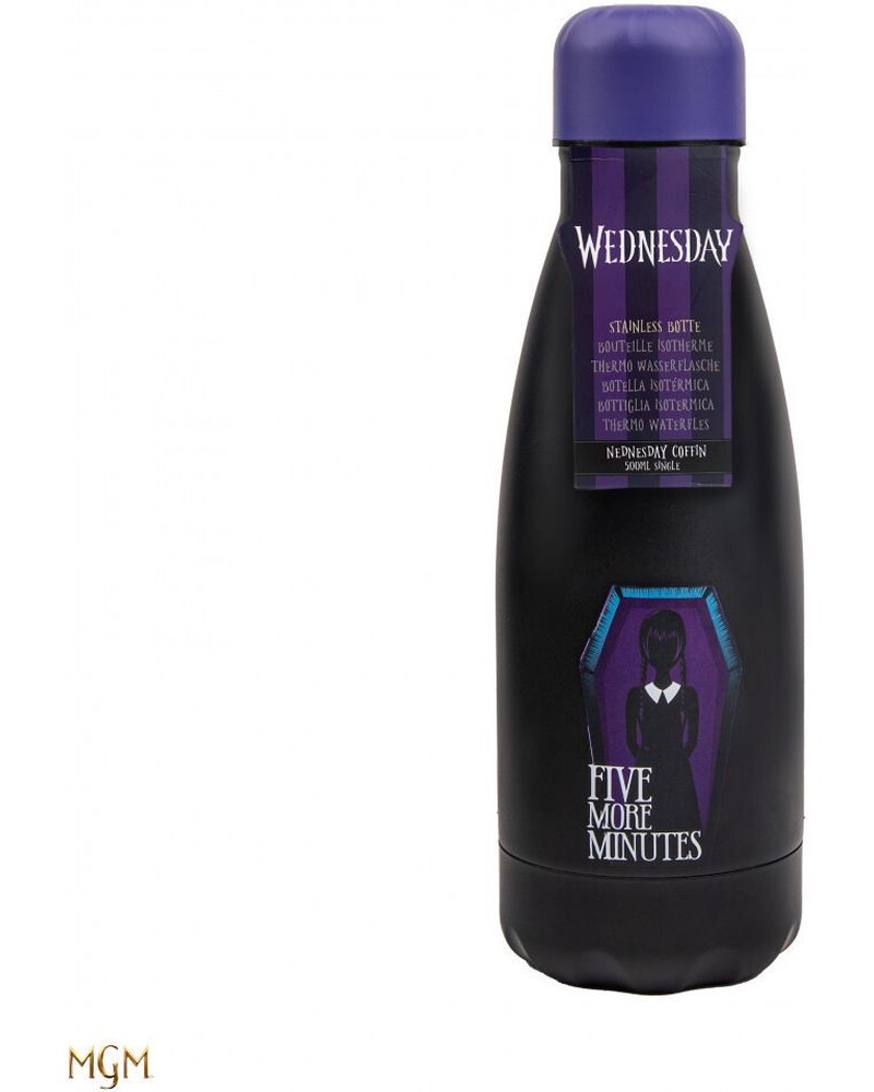 Cinereplicas Movies: Wednesday - Wednesday with Coffin Water Bottle (500ml) (CR4070MINI)