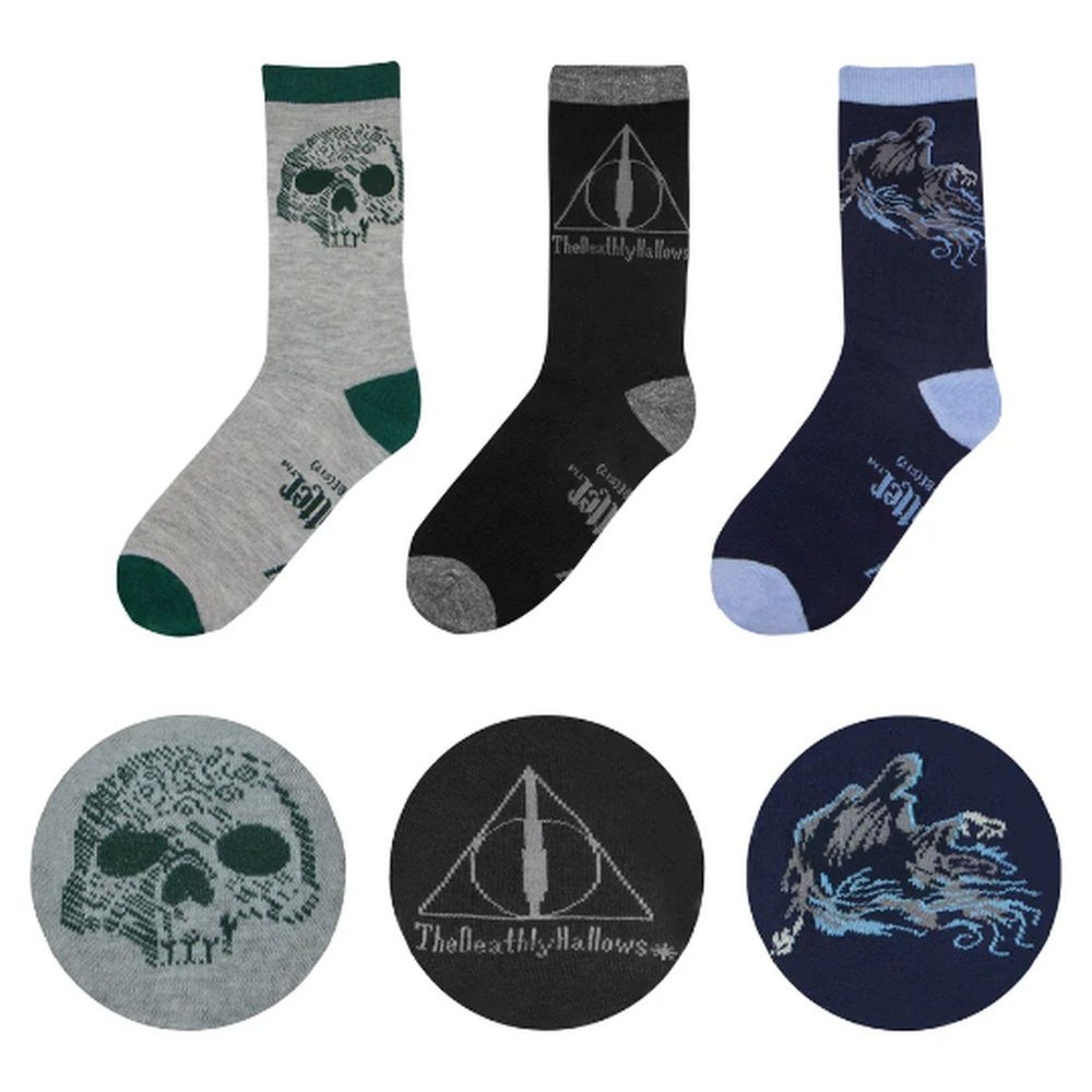 Cinereplicas Movies: Harry Potter - Deathly Hallows Socks (Set of 3) (CR1605)