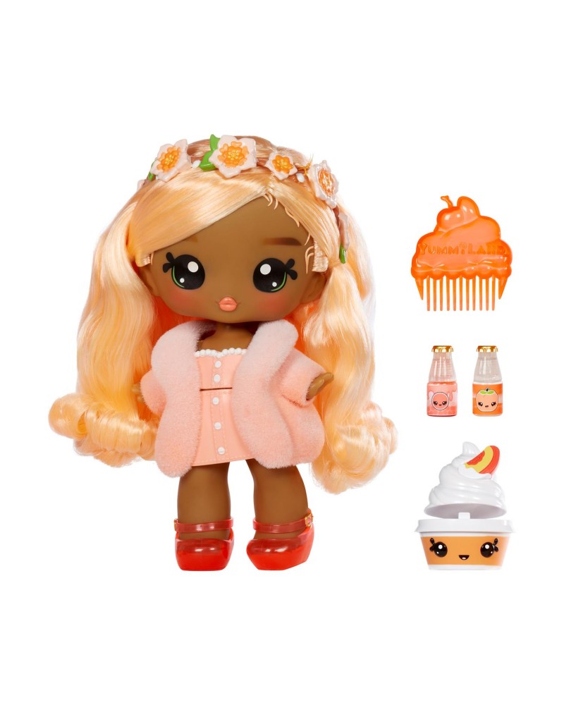 MGA Yummiland Large Doll + Lipgloss Pet- Pia Peach (120797)