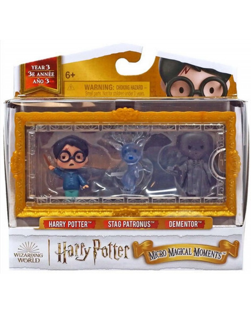 Spin Master Harry Potter: Micro Magical Moments - Harry Potter/Stag Patronus/Dementor Figures Set (6069437)