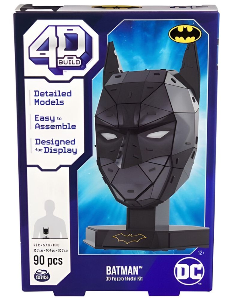 Spin Master 4D Build DC: Batman - Mask 3D Puzzle Model Kit (6070176)