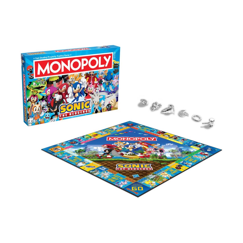 Winning Moves: Monopoly - Sonic Board Game (WM04624-EN1)