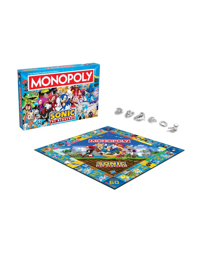 Winning Moves: Monopoly - Sonic Board Game (WM04624-EN1)