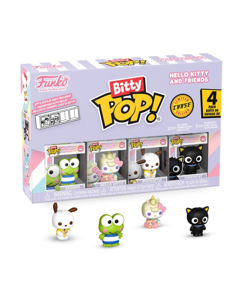 Funko Bitty Pop! 4-Pack: Hello Kitty and Friends - Keroppi, Hello Kitty, Pochacco, Chococat Vinyl Figures