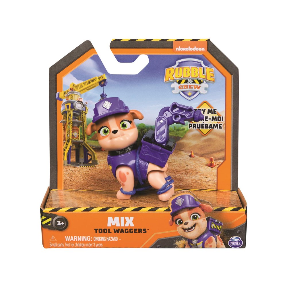 Spin Master Paw Patrol: Rubble  Crew - Mix Tool Waggers Action Pup (20148304)