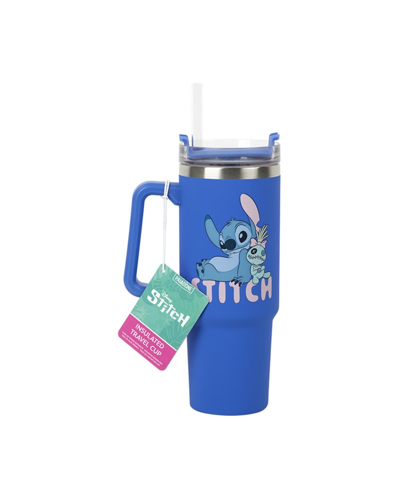 Paladone: Stitch - Blue 900ml Multiway Travel Cup and Straw (PP14794LS)