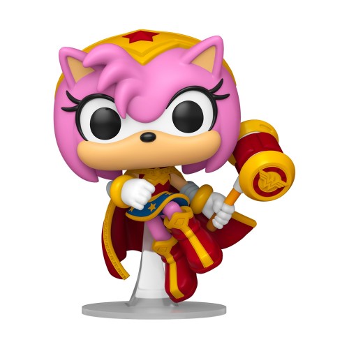 Funko Pop! Heroes DC: Justice League &amp; Sonic - Amy Rose as Wonder Woman #595 Vinyl Figure