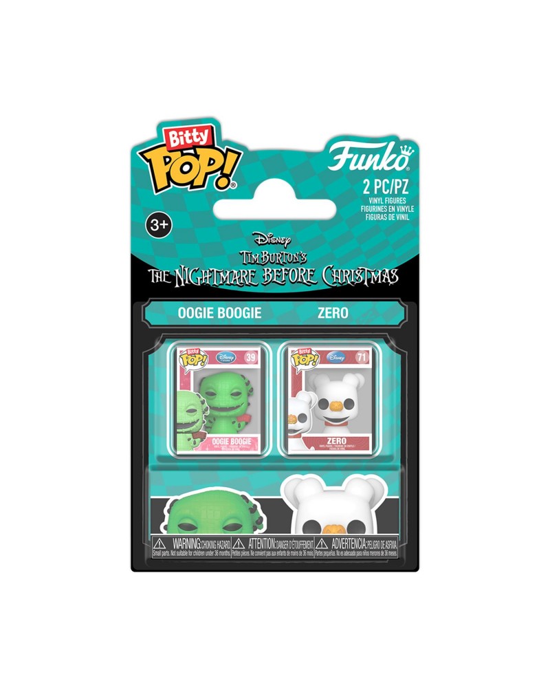 Funko Bitty Pop! 2-pack: The Nightmare Before Christmas - Oogie &amp; Zero Vinyl Figures