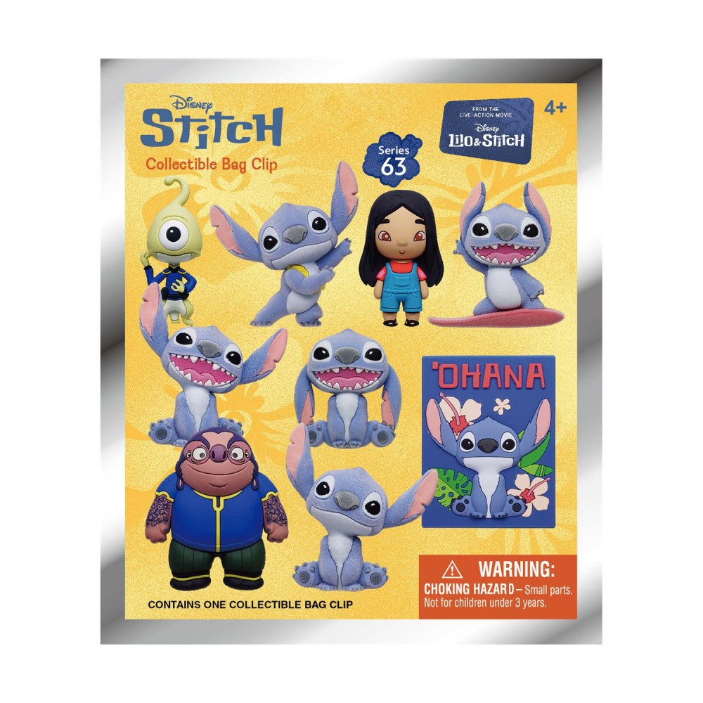 Monogram Disney:Lilo &amp; Stitch Movie 3D Foam Bag Clips Figures