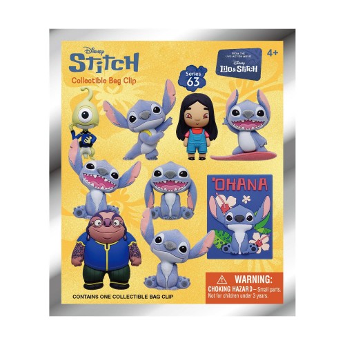 Monogram Disney:Lilo &amp; Stitch Movie 3D Foam Bag Clips Figures