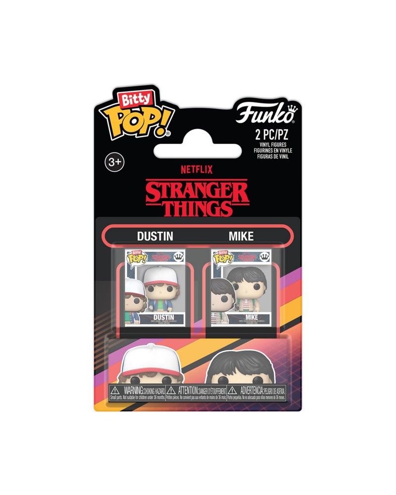 Funko Bitty Pop! 2-Pack: Stranger Things - Dustin &amp; Mike Vinyl Figures