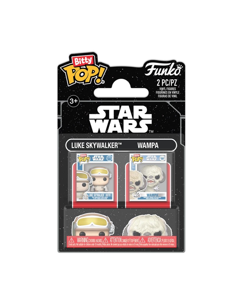 Funko Bitty Pop! 2-Pack Disney: Star Wars - Luke Skywalker &amp; Wampa Vinyl Figures